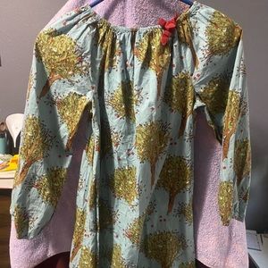 apple tree off the shoulder dress